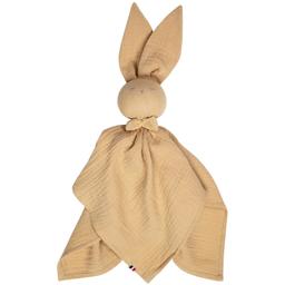 Doudou Lapin  en gaze de coton Jeanne Biscuit