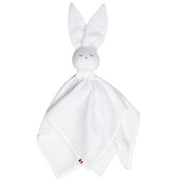 Doudou Lapin  en gaze de coton Jeanne Blanc