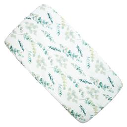 Drap housse berceau en coton, Eucalyptus