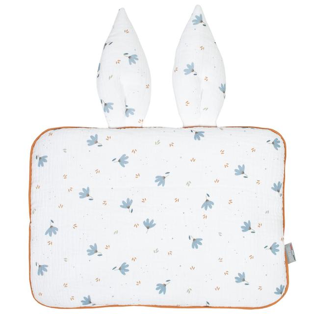 Oreiller extra plat lapin, Bleuet