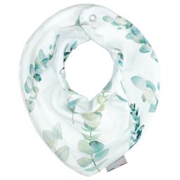 Bavoir bandana en coton, Eucalyptus