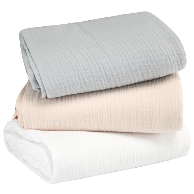 Lot de 3 maxi langes en gaze de coton