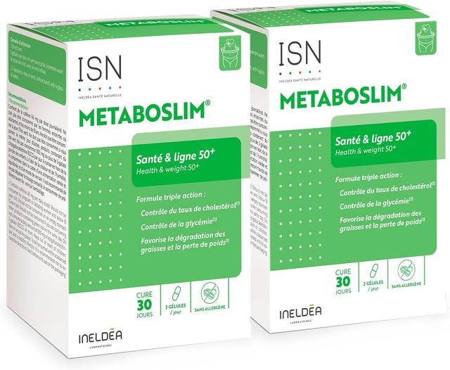 Metaboslim - Favorise la Perte de Poids - Cure 30j -2 piluliers