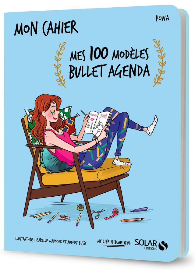 Livre  Mon cahier mes 100 modèles bullet agenda - Powa