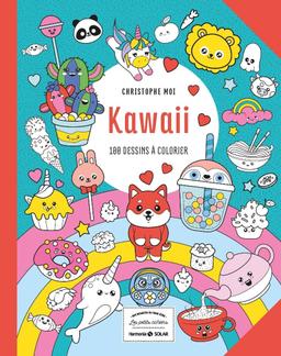 Livre  Kawaii - 100 dessins à colorier - Moi Christophe