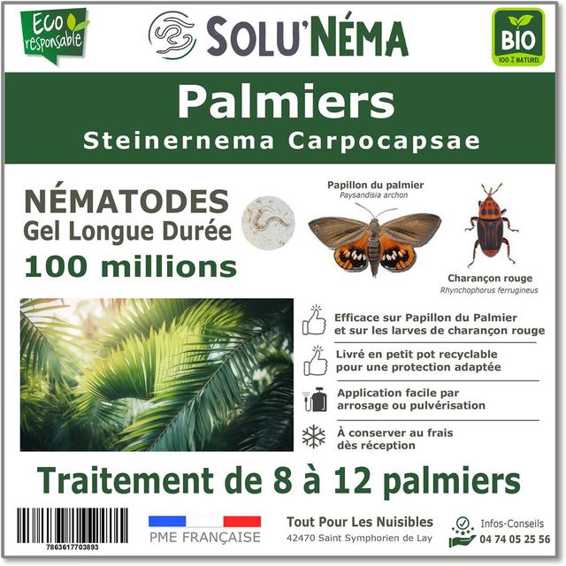 Nématodes - Palmiers - 100 millions nématodes SC