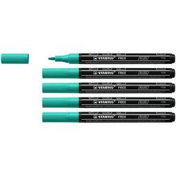 Marqueur pointe fine FREE acrylic T100 vert turquoise x 5