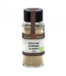 Poivre Noir de Malabar en POUDRE bio