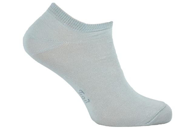 2 paires de chaussettes invisibles 98% coton bio gris T39-42