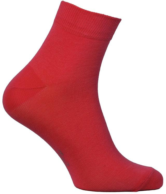 2 paires de chaussettes courtes 98% coton bio rouge T35-38