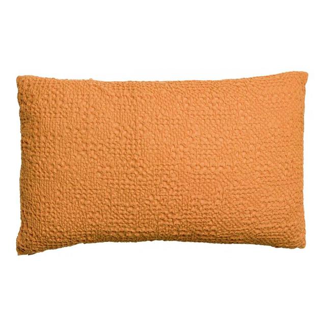 Coussin stonewashed Tana moutarde 40 x 65 cm Vivaraise