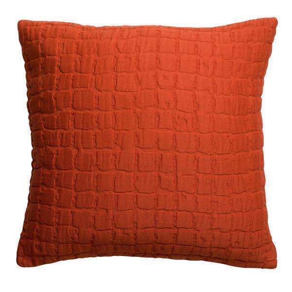 Coussin stonewash Swami rooibos 45 x 45 cm Vivaraise