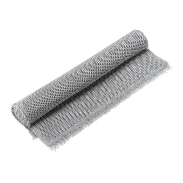 Tapis de bain uni Elly perle 54 x 64 cm Vivaraise