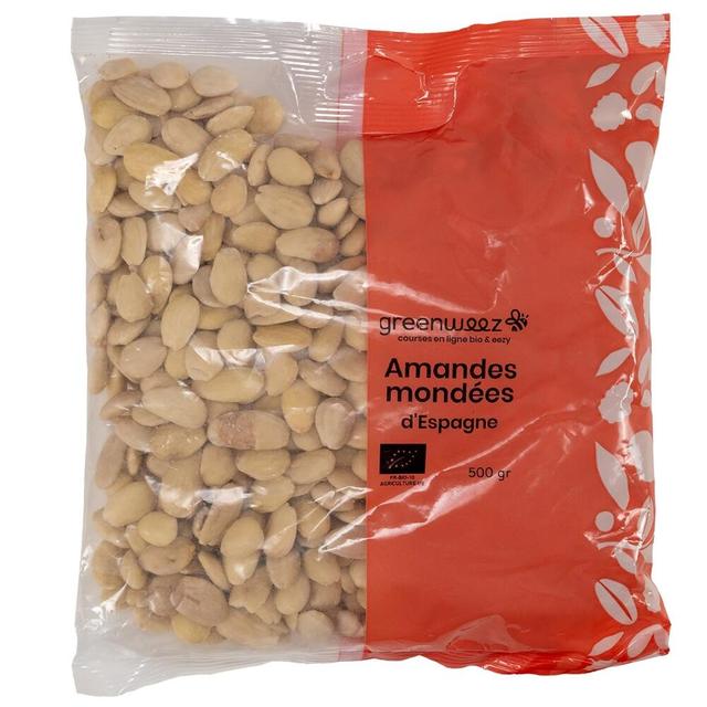 Amandes mondées bio Espagne 500g