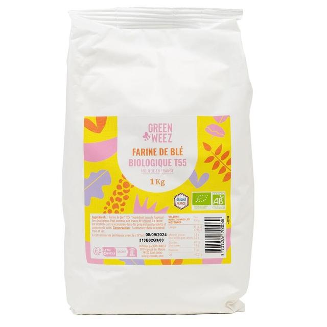 Farine de blé T55 Bio France 1kg