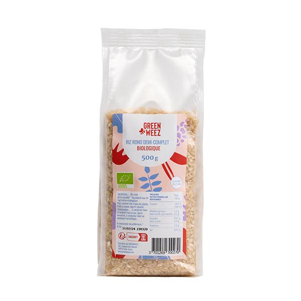 Riz rond demi complet Bio 500g