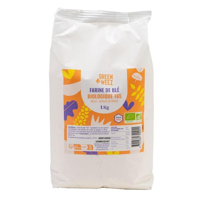 Farine de blé T65 meule bio France 1kg