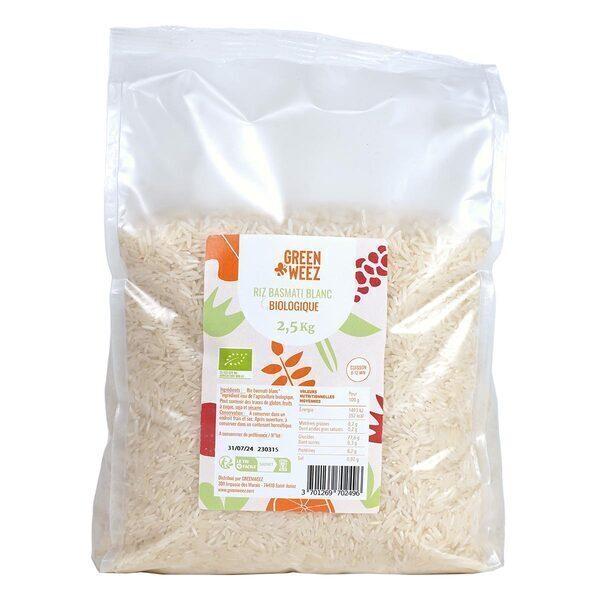 Riz basmati blanc bio 2,5kg