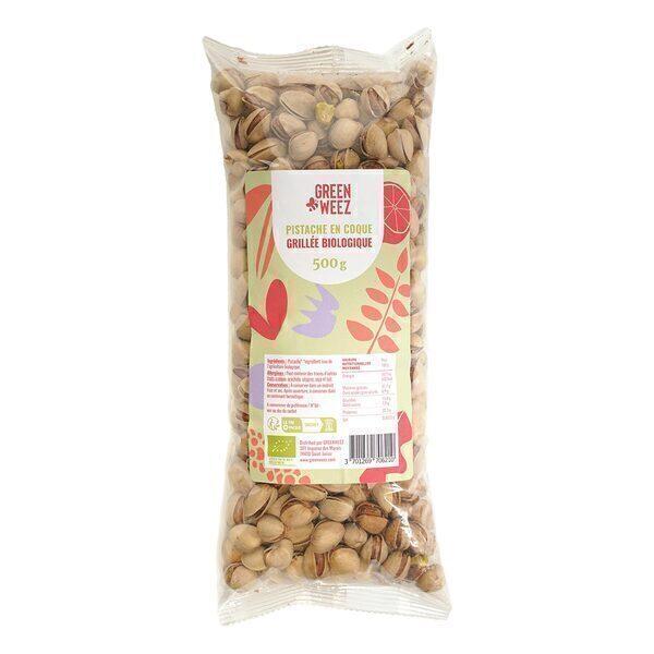 Pistaches en coques grillées nature 500g