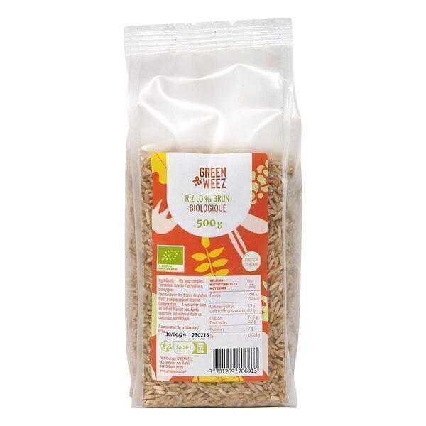 Riz long brun bio 500g