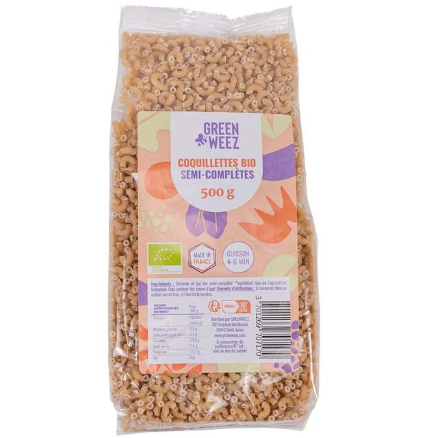 Coquillettes bio semi-complètes 500g