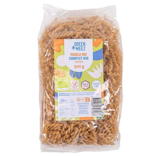 Fusilli bio riz complet sans gluten 500g