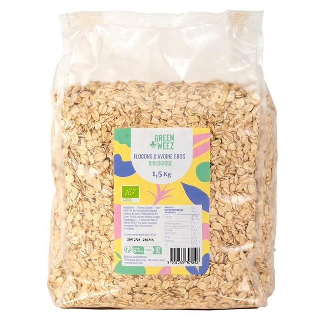 Flocons d'avoine gros bio 1,5kg