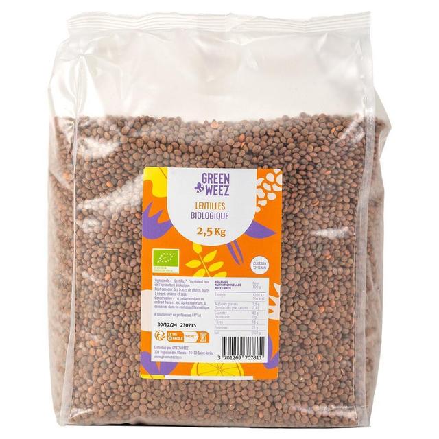 Lentilles marron bio 2,5kg