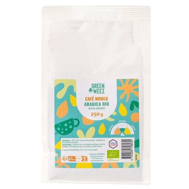 Café moulu arabica bio 250g