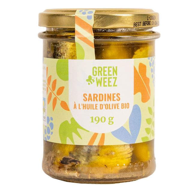 Sardines à l'huile d'olive bio 190g