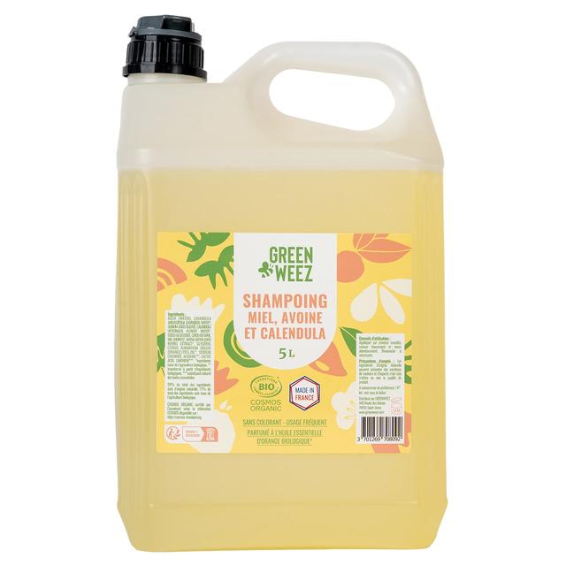 Shampoing liquide miel avoine calendula 5L