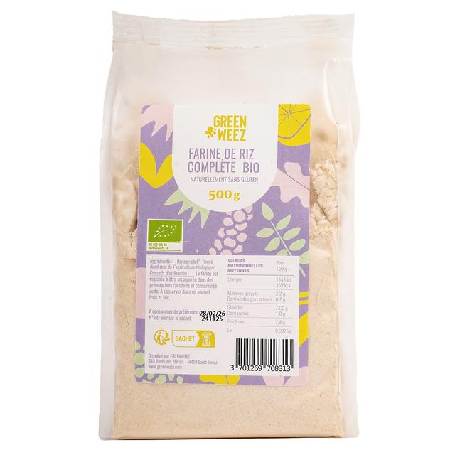 Farine de riz complet bio 500g