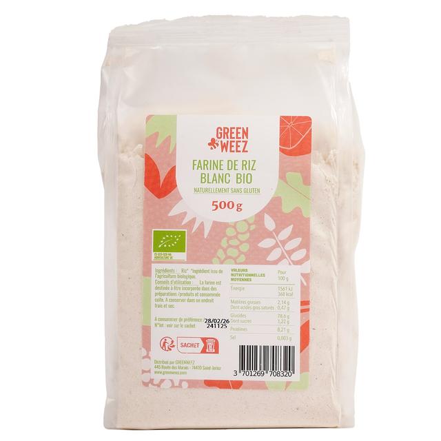 Farine de riz blanc bio 500g