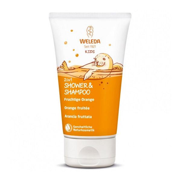 Crème de douche 2-en-1 enfants orange fruitée 150ml