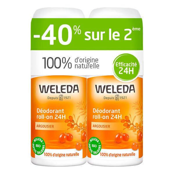 Duo Déodorant roll-on 24H Argousier 2x50ml