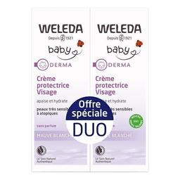 Duo crème Protectrice Visage à la mauve blanche 2x50ml