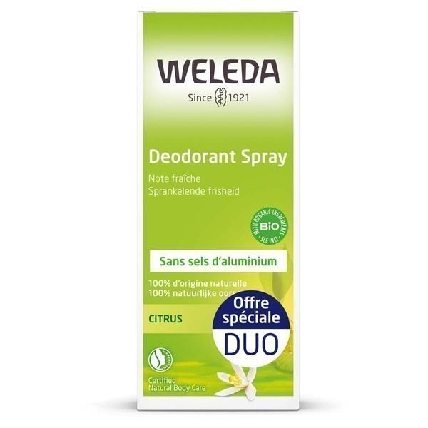 Duo déodorant spray citrus 2x100ml