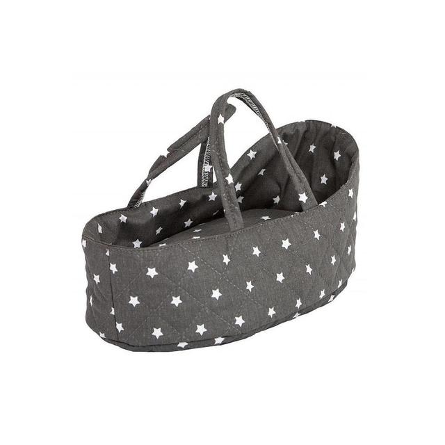 Couffin poupée 36 cm STARS gris