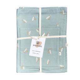 Housse DUCKS bleue beige 100x140/40x40