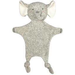 Doudou plat éponge de coton bio Eléphant Estelle 35cm Albetta