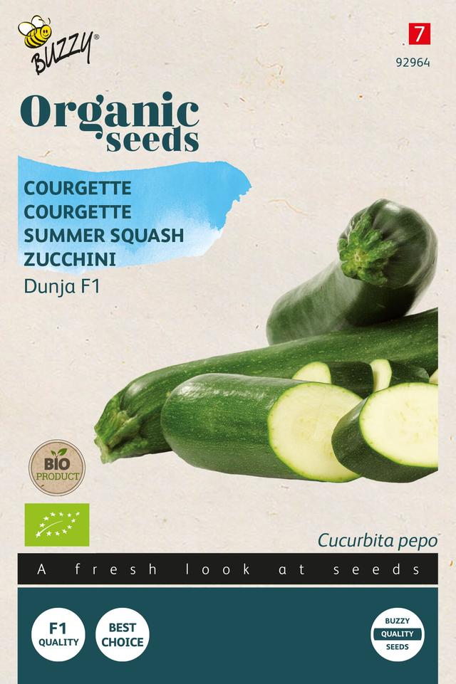 Buzzy Organic Courgette Dunja F1 (BIO) - Ca. 7 graines