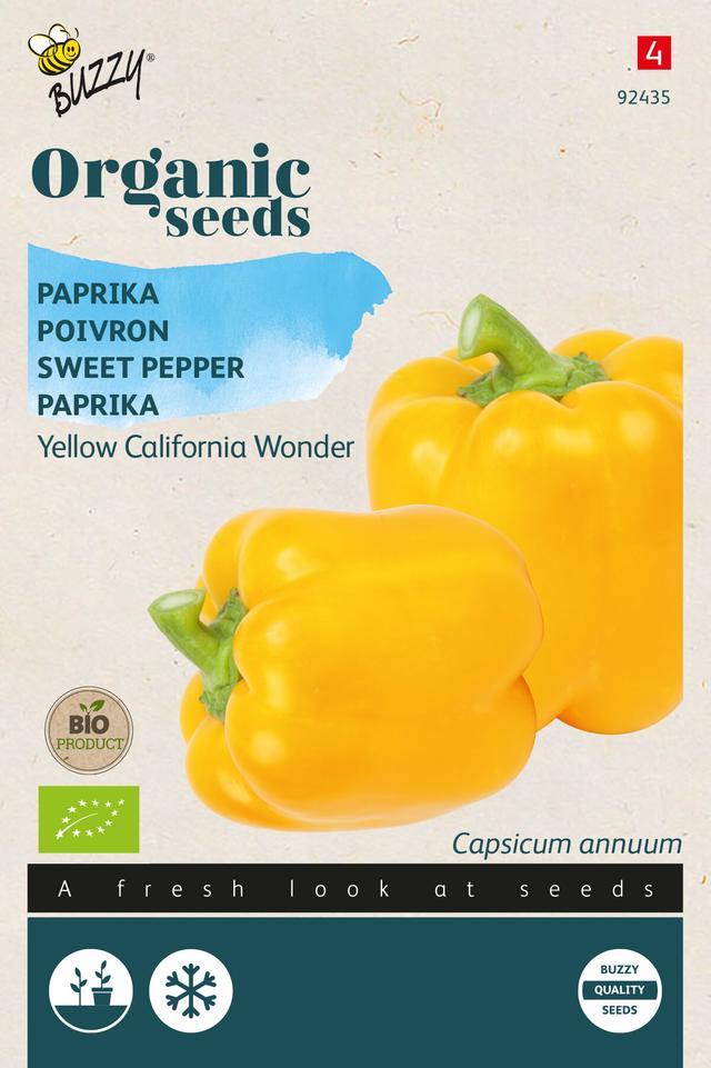 Buzzy Organic Poivron Yellow California Wonder (BIO) - Ca. 0,25