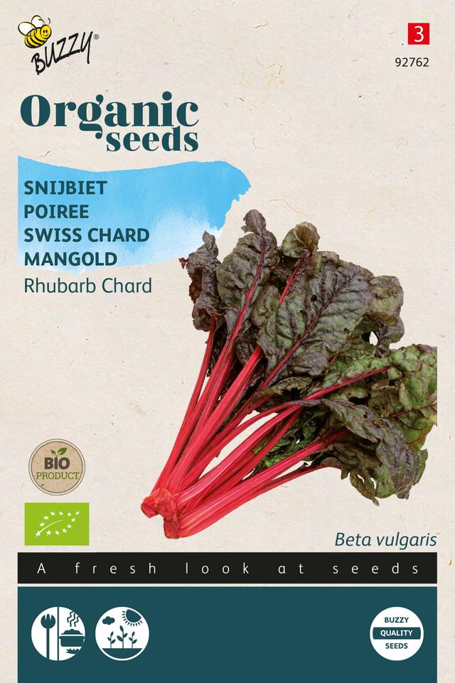 Buzzy Organic Poiree Rhubarb Chard (BIO) - Ca. 2 gr