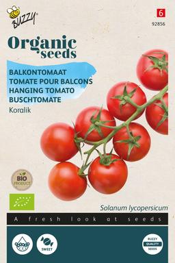 Buzzy Organic Tomate pour balcons Koralik(BIO) - Ca. 10 graines