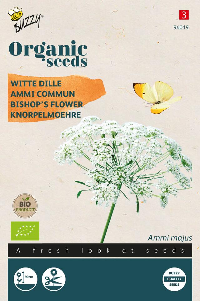 Buzzy Organic Ammi Majus, Aneth blanc (BIO) - Ca. 0,08 gr