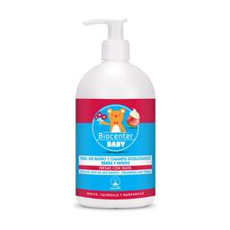 Gel bain bébé et shampoing bio fraises à la crème bio 500 ml