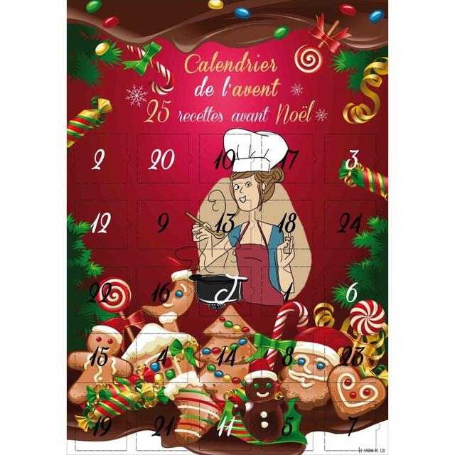 Calendrier avent 25 recettes de Noel