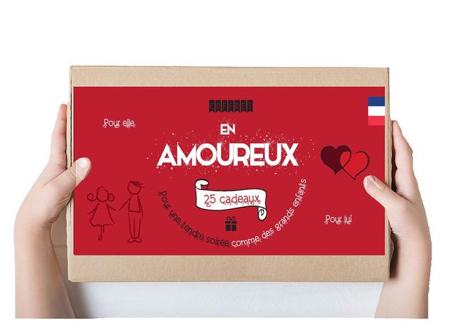 Coffret 25 cadeaux en Amoureux pour couple