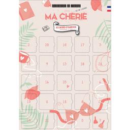 Calendrier ma chérie 25 bons d'amour