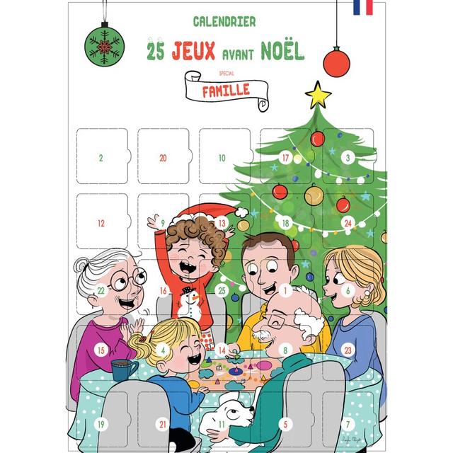 Calendrier avent 25 jeux en famille